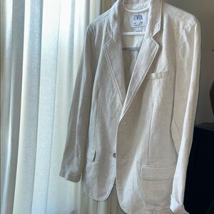 Zara Men's Beige Blazer